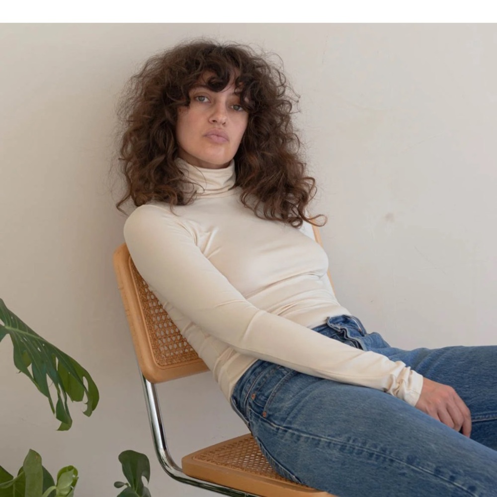 Pair of Rachel Pally basic turtlenecks